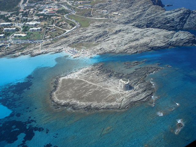 Capo Falcone, Aerial view